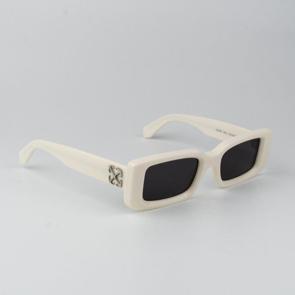 Off-White ARTHUR Women Sunglasses White Grey Square OERI127 0107 NEW AUTHENTIC main image 9
